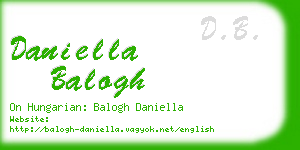 daniella balogh business card